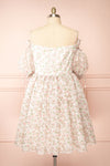 Auroraa Off-Shoulder Short Floral Dress | Boutique 1861 back plus size