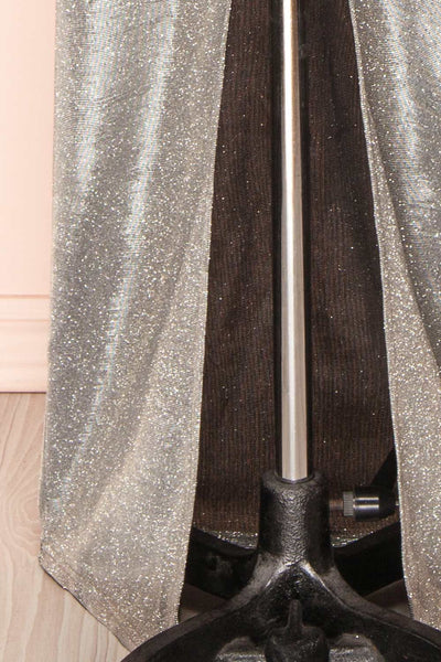 Aurore Sparkling Halter Dress w/ Slit | Boutique 1861 bottom