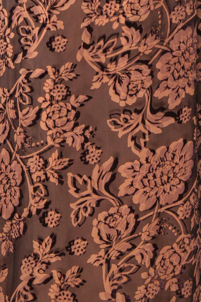 Avanti Black & Beige Floral Lace Dress | Boutique 1861 fabric