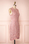 Avariel Dusty Pink Short Dress | Robe Courte | Boutique 1861 side view