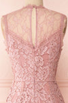 Avariel Dusty Pink Short Dress | Robe Courte | Boutique 1861 back close-up