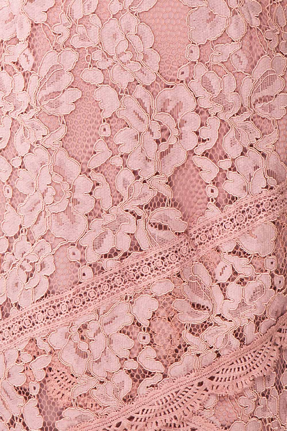 Avariel Dusty Pink Short Dress | Robe Courte | Boutique 1861 fabric detail