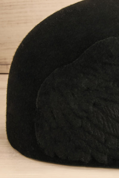 Azaila Encre - Black felt Ophelie Hats hat