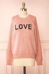 Azalea Pink Knit Sweater | Boutique 1861 front view
