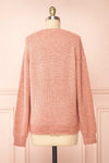 Azalea Pink Knit Sweater | Boutique 1861 back view