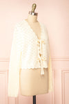 Azza Knit Cardigan w/ Bow Closure | Boutique 1861 side view