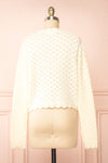 Azza Knit Cardigan w/ Bow Closure | Boutique 1861 back view