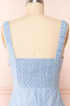 Baab Blue Embroidered Short Dress | Boutique 1861 back close up