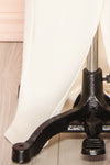 Babette Ivory Mermaid Maxi Dress w/ Pleated Neckline | Boutique 1861 bottom