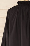 Babimost Black Shirt w/ Ruffled Collar | La petite garçonne back close-up