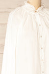 Babimost White Shirt w/ Ruffled Collar | La petite garçonne side close-up