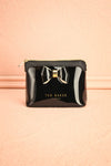 Bacalao Noir - Black glossy pouch with a bow