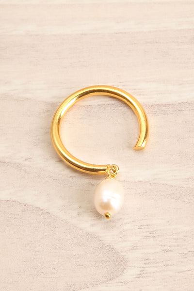 Bacca Minimalist Gold Ring w/ Pearl | La Petite Garçonne Chpt. 2 5