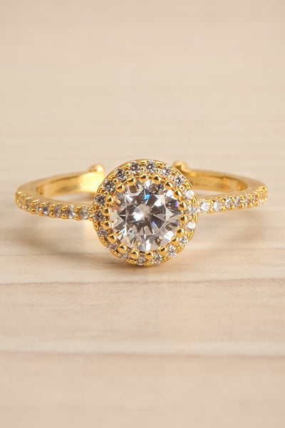 Bacoli Doré Circular Crystal Golden Ring | La Petite Garçonne 2