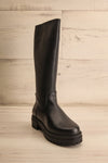 Balance Mid-High Leather Boots | La petite garçonne  front view