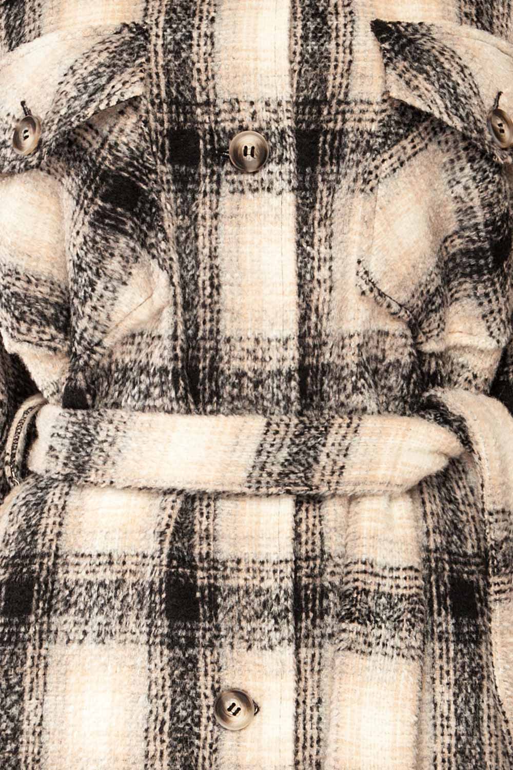 Balata Long Plaid Shacket | La petite garçonne fabric 