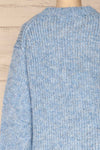 Balchik Blue Knit Sweater | La Petite Garçonne back close-up