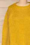 Balchik Yellow Knit Sweater | La Petite Garçonne front close-up