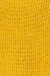 Balchik Yellow Knit Sweater | La Petite Garçonne fabric detail