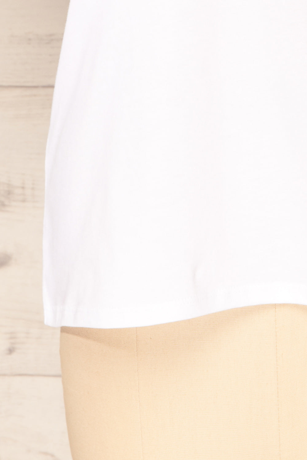 Bale White Crew Neck T-Shirt | La petite garçonne bottom 