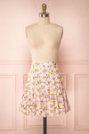 Balsadiero Pink Lemon Print Frills Short Skirt | Boutique 1861