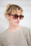 Balsalita Brown Wayfarer Sunglasses | La Petite Garçonne model