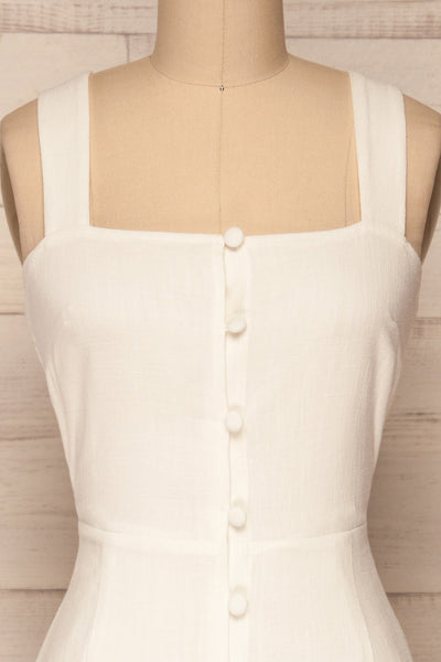 Balsapamba White Button-Up Midi Summer Dress | La Petite Garçonne 2