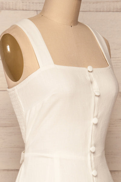 Balsapamba White Button-Up Midi Summer Dress | La Petite Garçonne 4