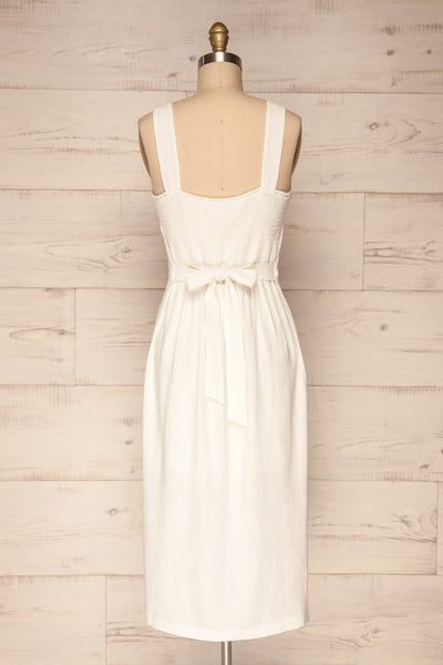 Balsapamba White Button-Up Midi Summer Dress | La Petite Garçonne 5