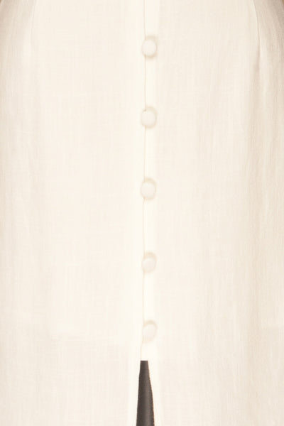 Balsapamba White Button-Up Midi Summer Dress | La Petite Garçonne 8