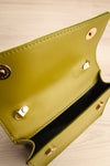 Baluchon Green Crossbody Handbag | Maison garçonne inside view
