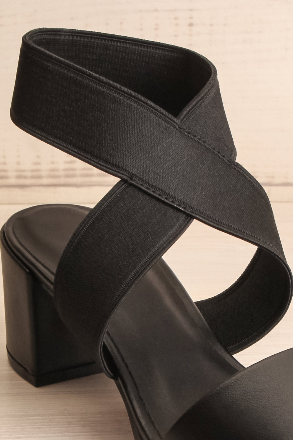 Balzac Black | Heeled Sandals