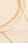 Bao Gold 3-in-1 Layered Chain Necklace w/ Pearls | La petite garçonne flat close-up