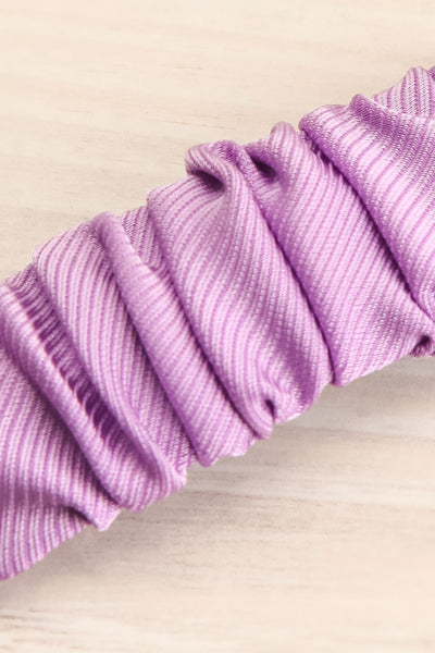 Barataria Colourful Fabric Hair Clip Set | La petite garçonne purple close-up
