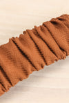 Barataria Colourful Fabric Hair Clip Set | La petite garçonne brown close-up