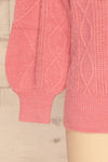 Barb Pink Braided Knit Sweater | La petite garçonne bottom