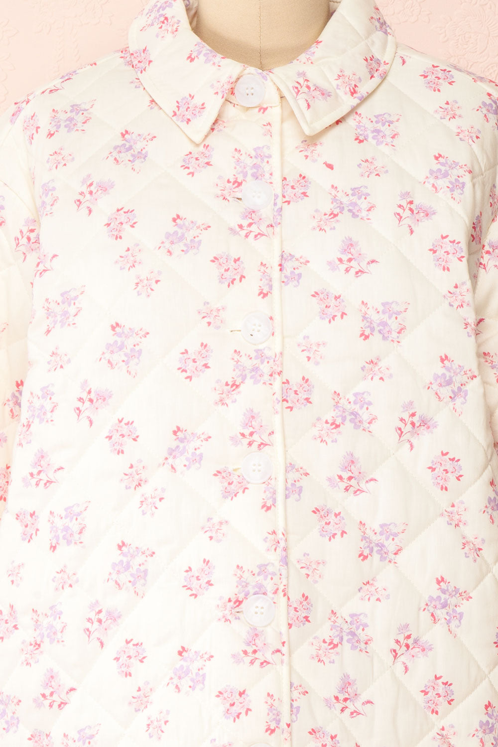 Barbie Quilted Floral Shacket | Boutique 1861 front close-up