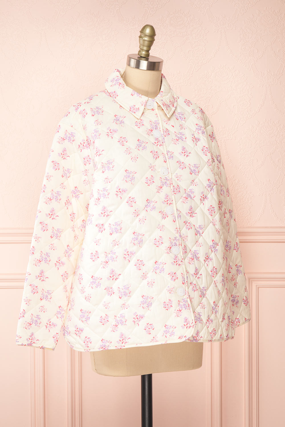 Barbie Quilted Floral Shacket | Boutique 1861 side view