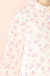 Barbie Quilted Floral Shacket | Boutique 1861 side close-up