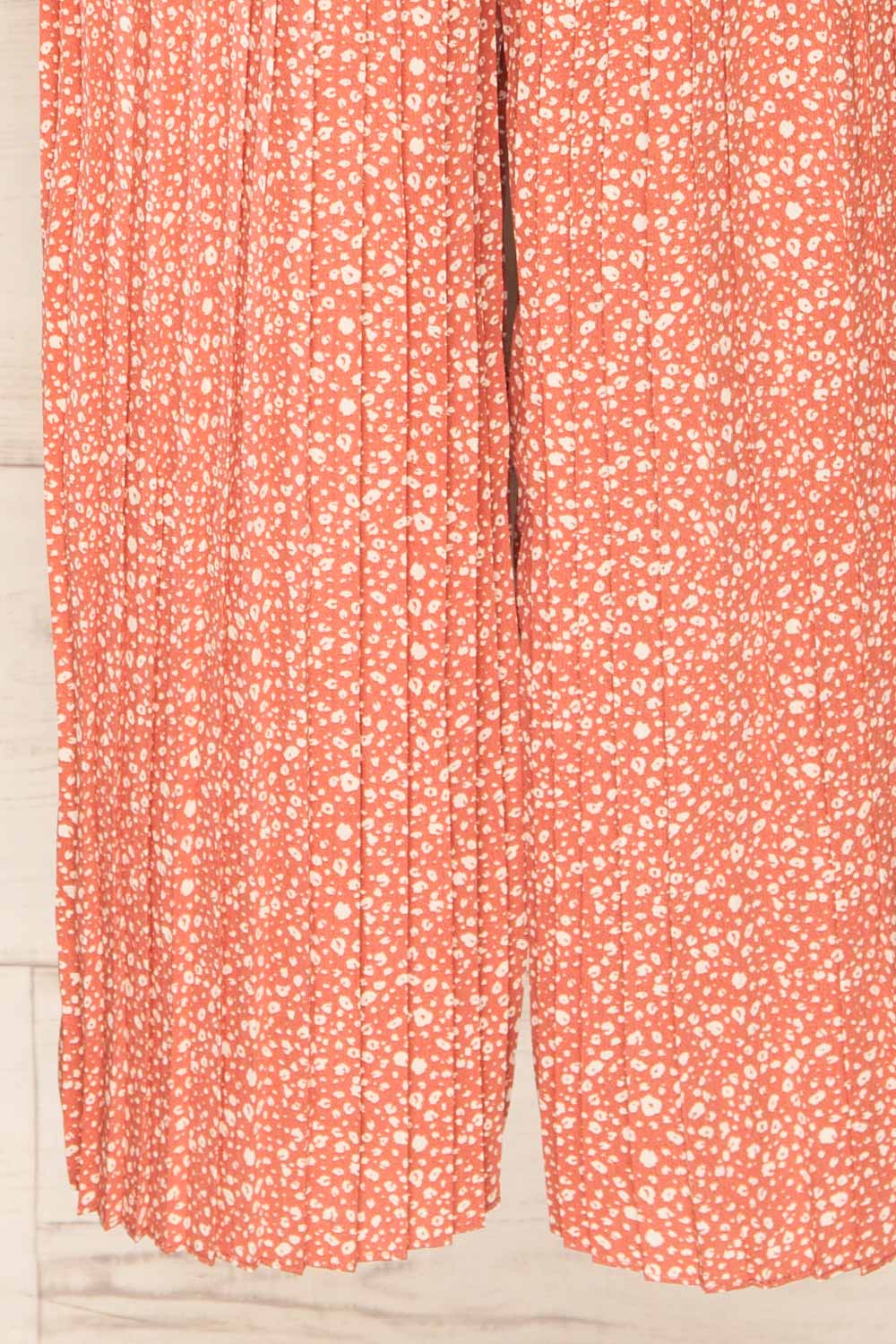 Barrag Patterned Palazzo Pants w/ Ruffled Waist | La petite garçonne bottom 