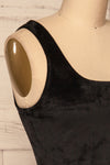 Baryssaw Black Velvet Cropped Camisole | La Petite Garçonne side close-up