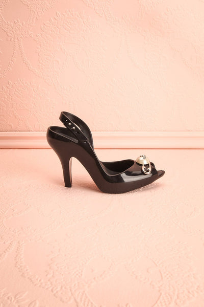 Bastille Noir Black Vivienne Westwood Peep-Toe Heels | Boutique 1861 5