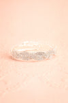 Baucis Argent Crystal Studded Silver Bangle Bracelet front view | Boutique 1861