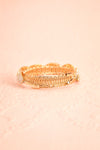 Baucis Or Crystal Studded Gold Bangle Bracelet back view | Boutique 1861