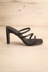 Baudoyer Black Heeled Sandals | La petite garçonne side view