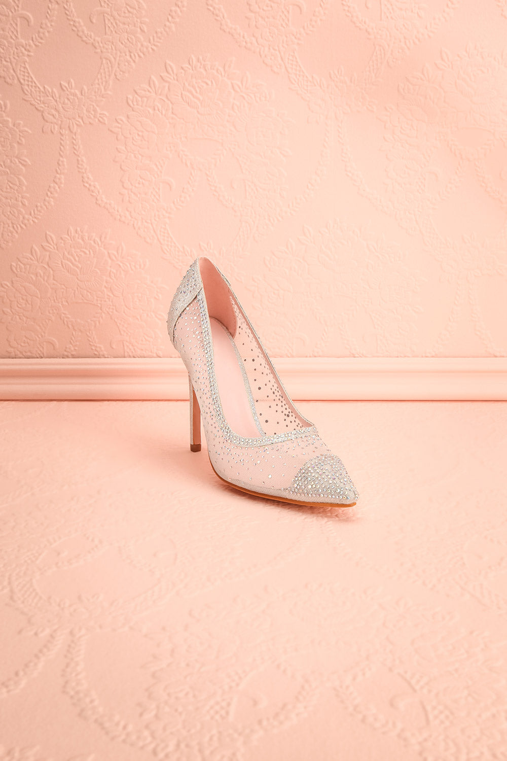 Beaumarchais Argent Silver Glitter High Heels | Boudoir 1861