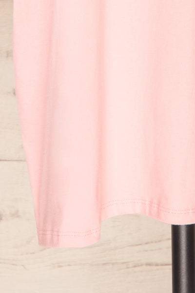 Beaurice Pink Oversized T-Shirt with Round Collar | La petite garçonne bottom