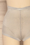 Becca Silver Blue Mesh Panty | La Petite Garçonne Chpt. 2 front close-up