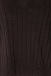 Beluth Black Collared Long Sleeve Top | La petite garçonne fabric