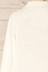 Benalmadena Knit Sweater w/ Shirt Collar | La petite garçonne back close-up
